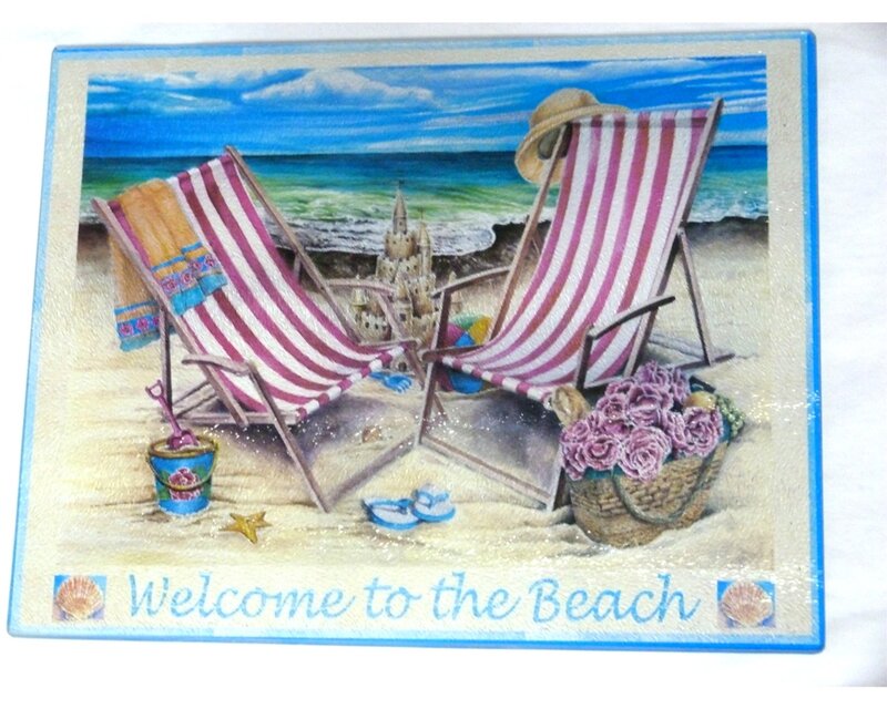 Beach Chairs on Sand — Blue, Relaxed