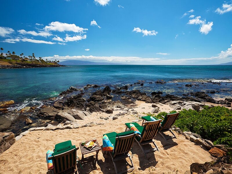 Beach Chairs on Sand