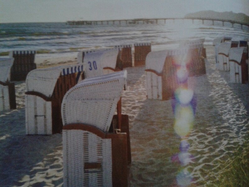 Beach Chairs on Sand — White