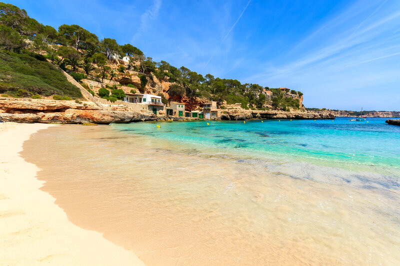Beach Cove with Houses