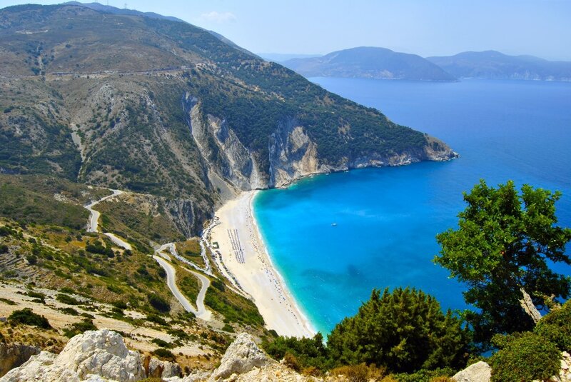 Beach Cove with Mountains