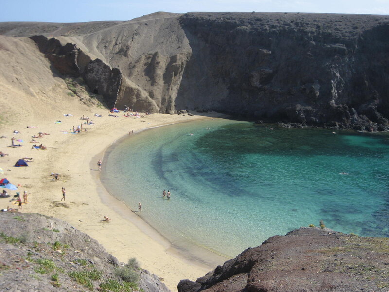 Beach Cove with People