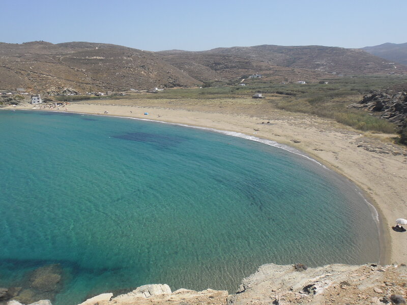 Beach Cove with Turquoise Water — Blue