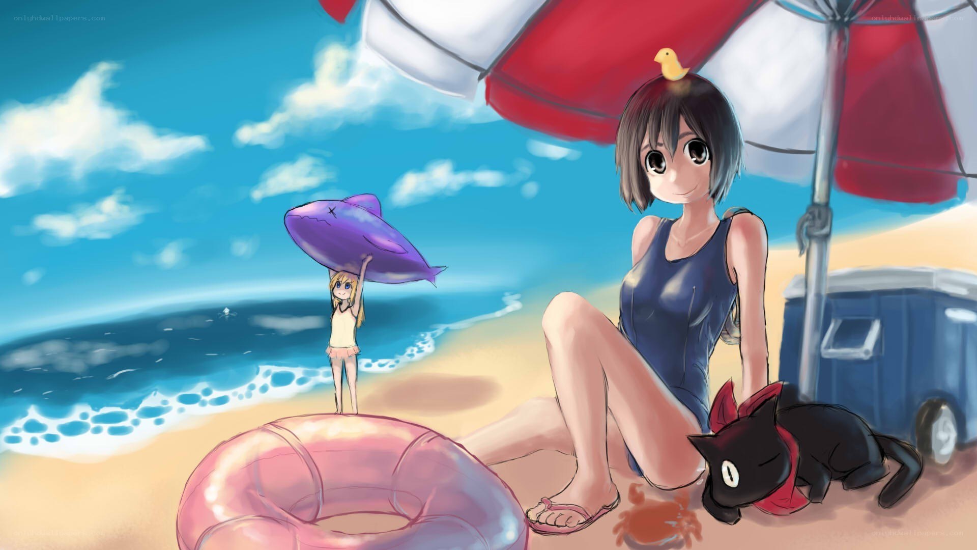 Beach day with friends