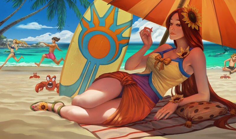 Beach day with sunflower girl
