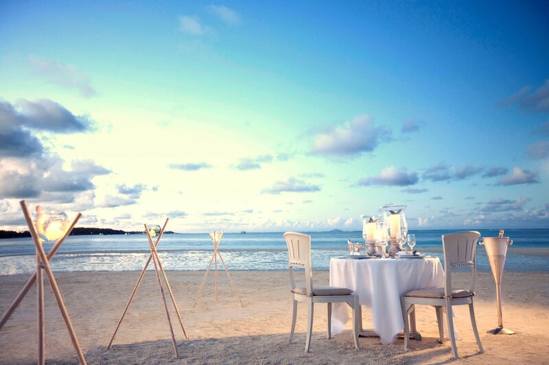 Beach Dinner Table — Blue, Serene