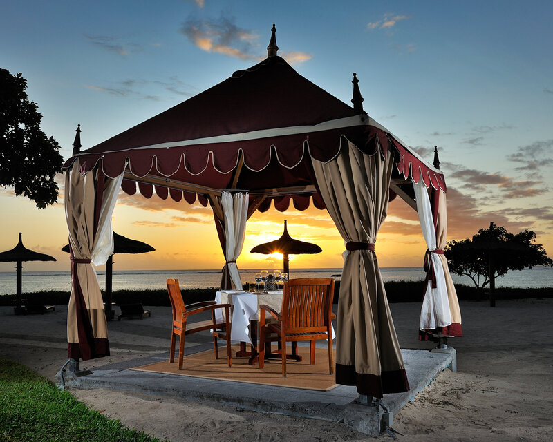 Beach Gazebo at Sunset