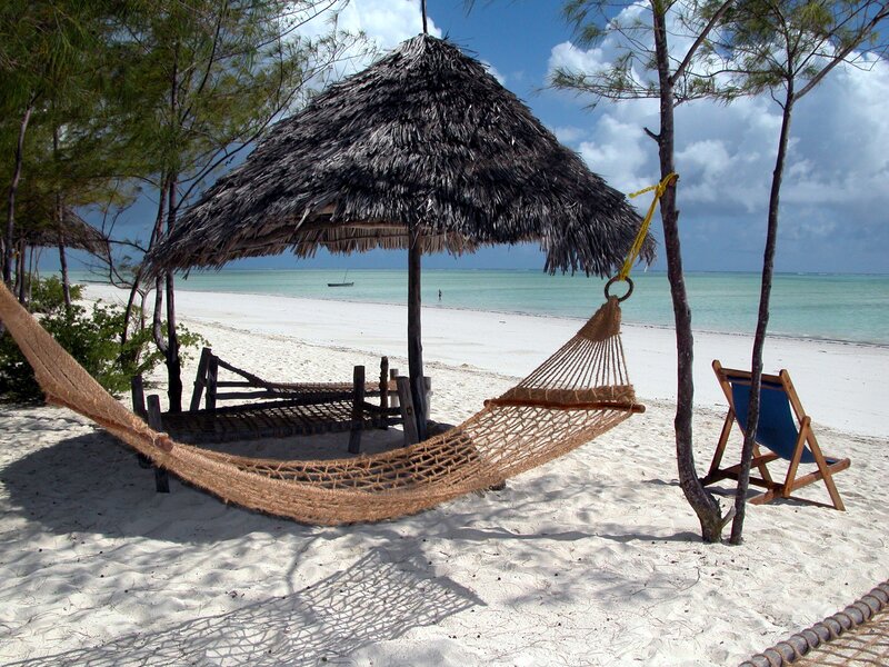 Beach Hammock under Hut