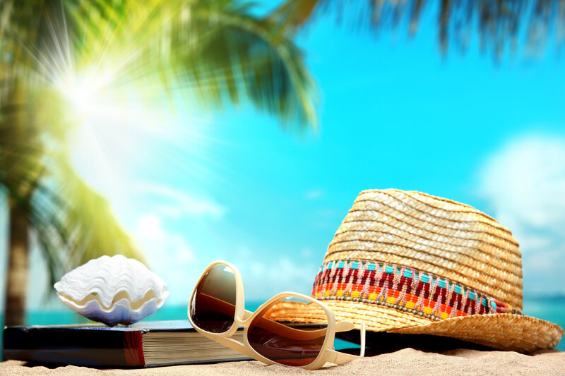 Beach Hat and Sunglasses
