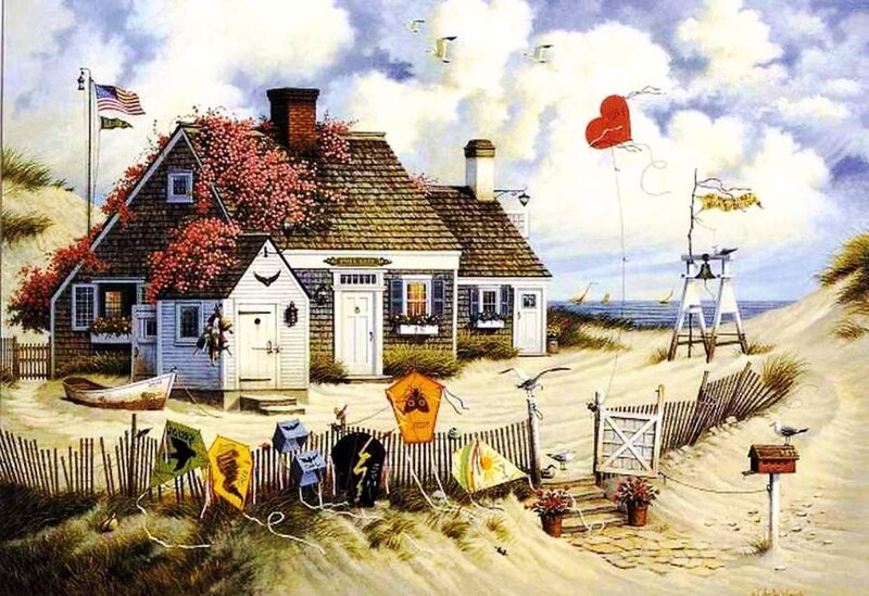 Beach House with Kites