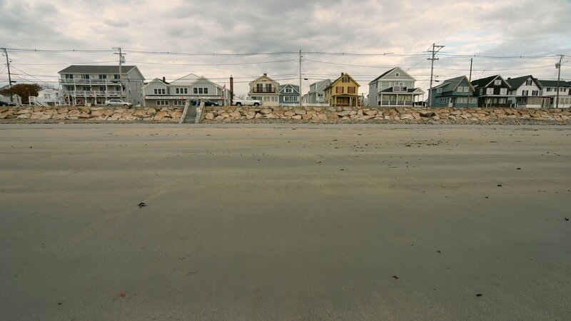 beach houses in coastal town