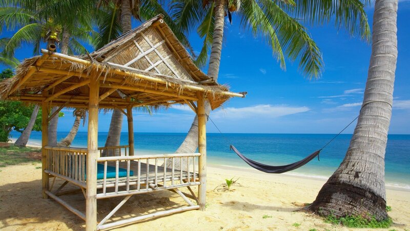 Beach Hut with Hammock