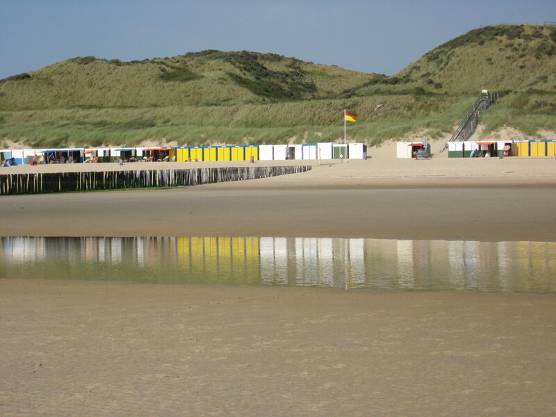 Beach Huts on Sand
