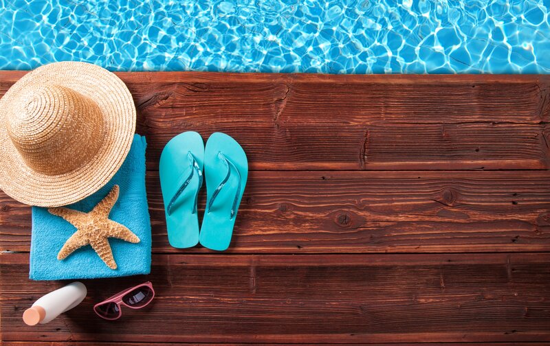Beach Items by Pool