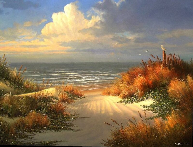 Beach Path at Sunset