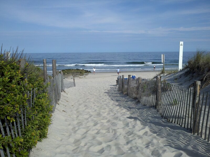 Beach Path to Ocean — Blue