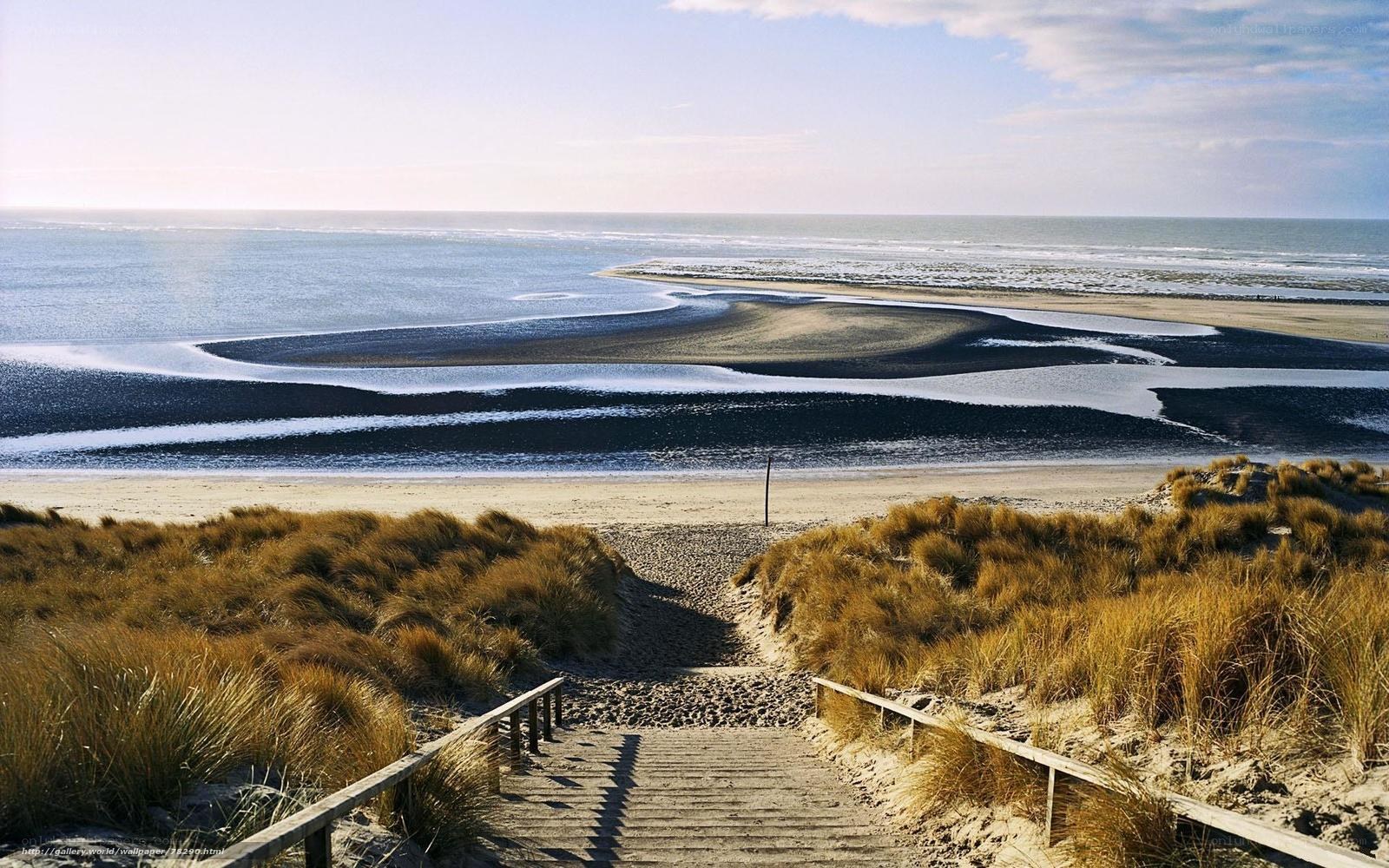 Beach path to the sea