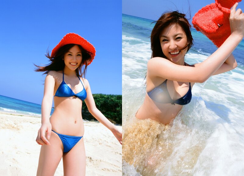 beach photoshoot with bikini