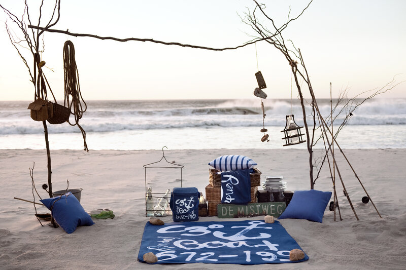 Beach Picnic Setup — Blue