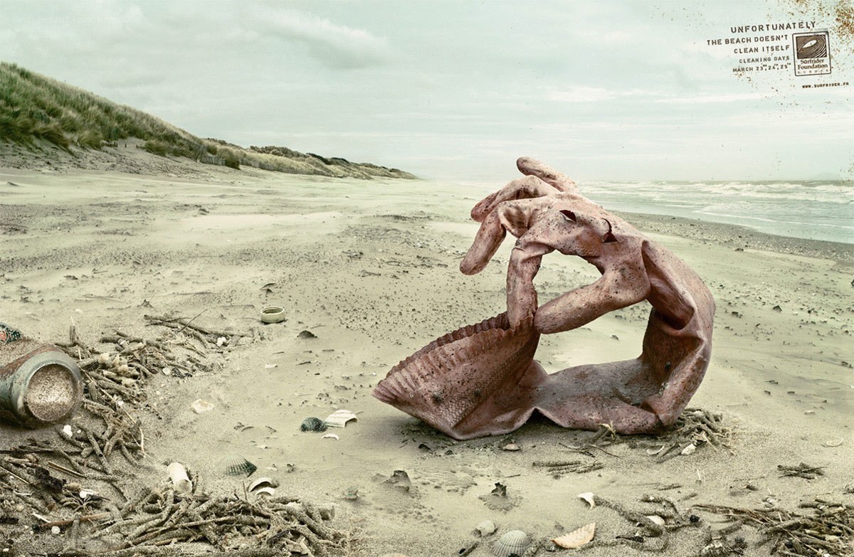 Beach pollution awareness
