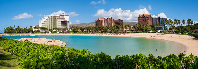 Beach Resort with Hotels — Blue