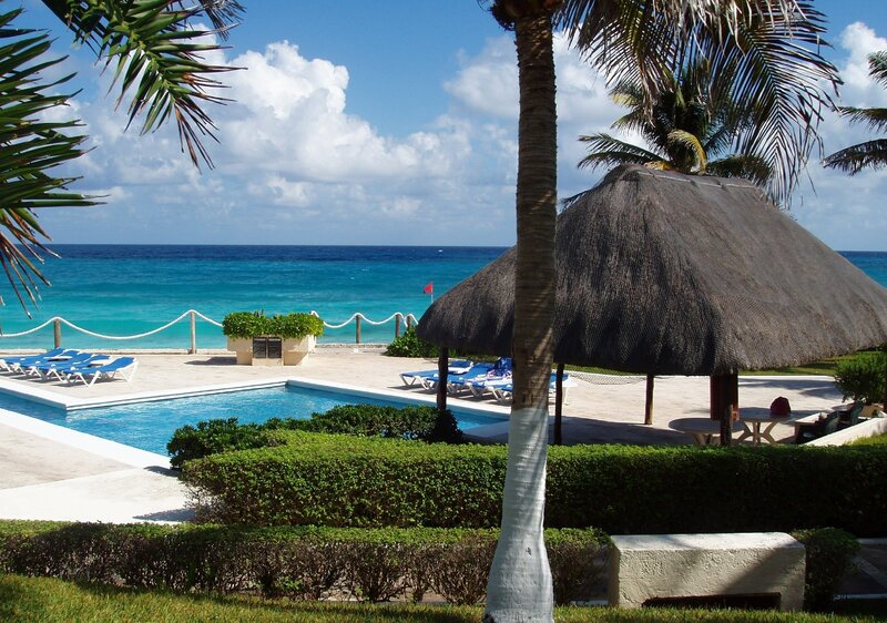 Beach resort with pool and ocean view