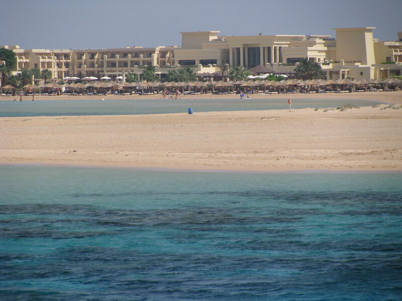 Beach resort with turquoise water