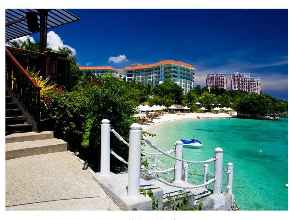 Beach resort with turquoise water