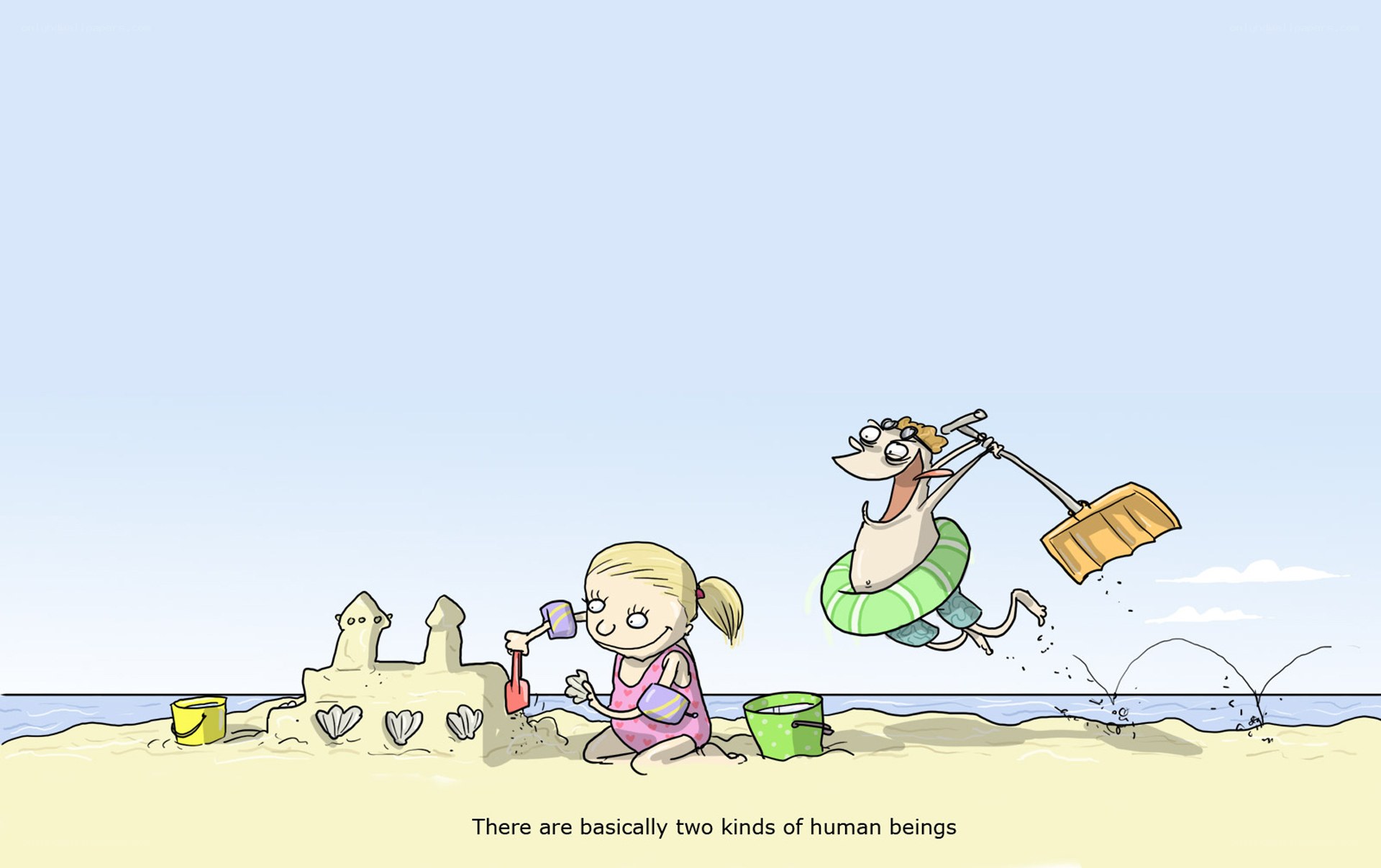 beach sandcastle humor