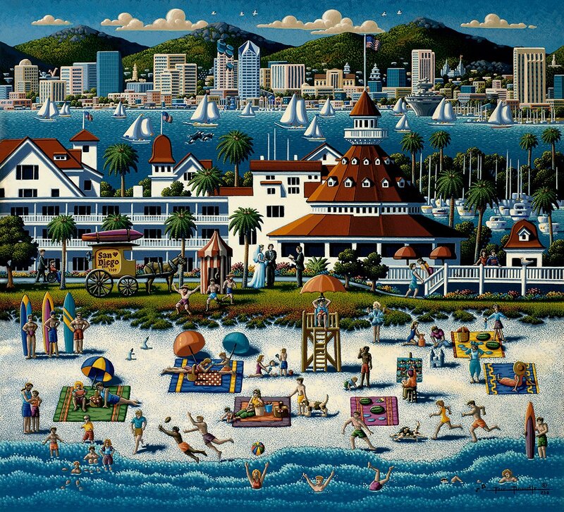 Beach Scene in San Diego