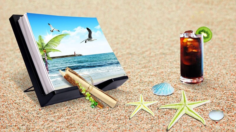 Beach Scene with Drink — Sand