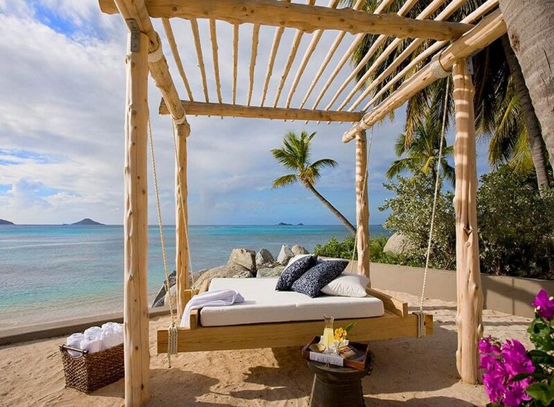Beach Swing Bed — Blue