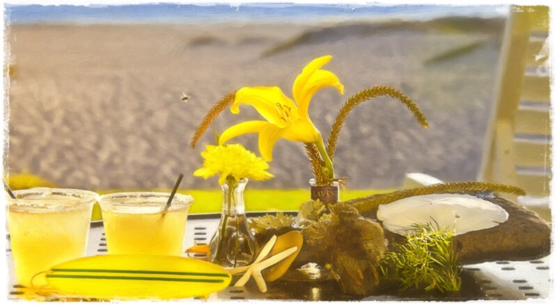 Beach Table Setting — Yellow