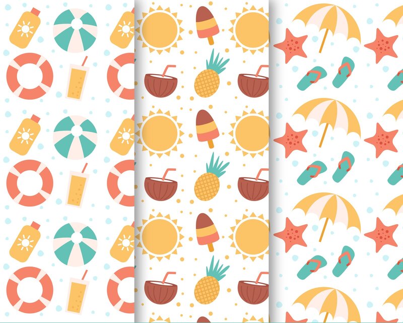 Beach-themed Pattern