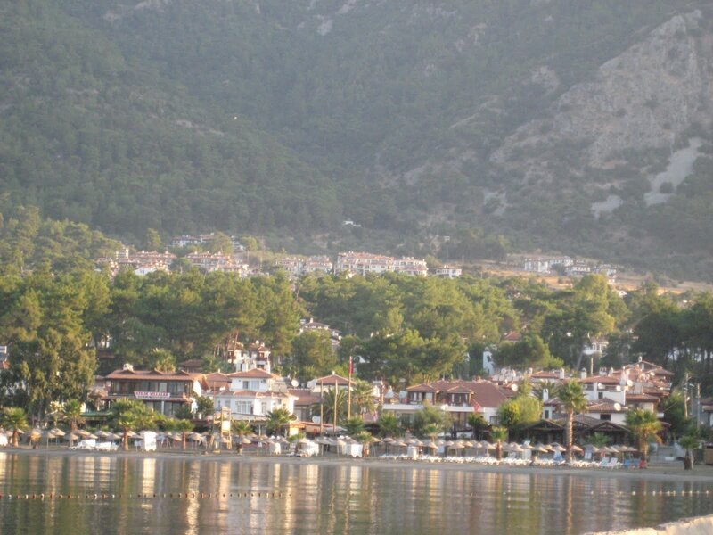 Beach Town by Mountains — Green
