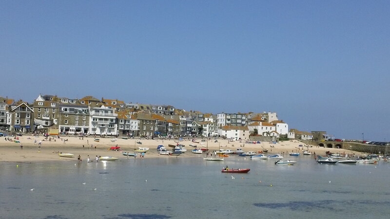 Beach Town with Boats