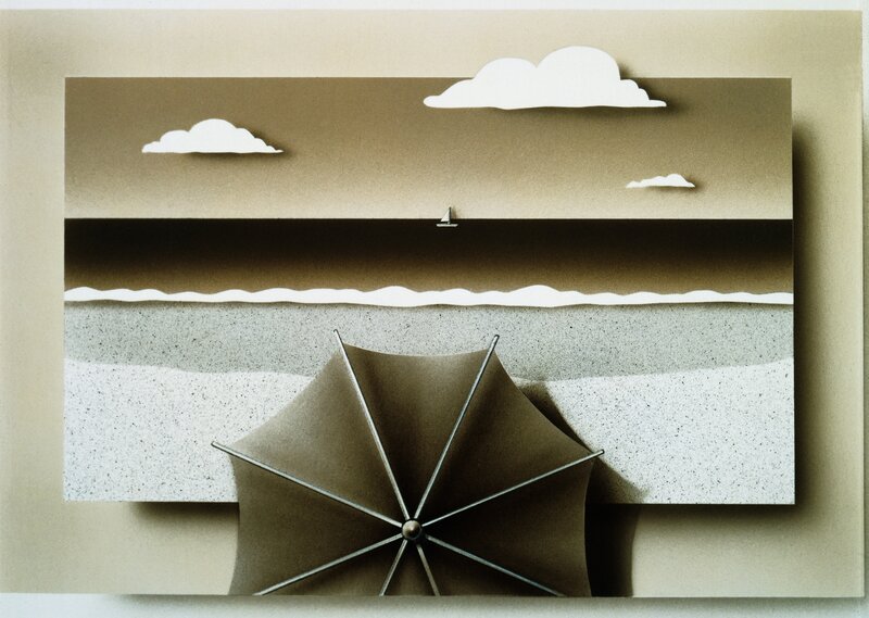 Beach Umbrella and Sailboat