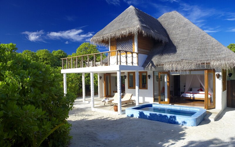 Beach villa with private pool