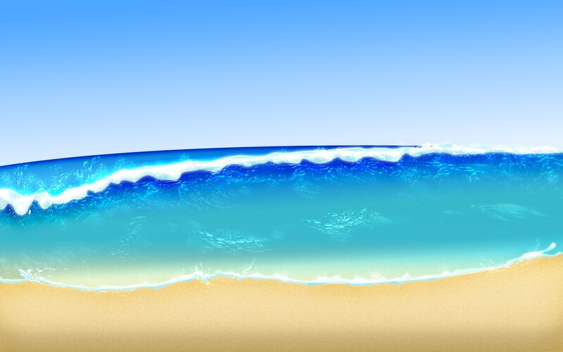 beach wave scene