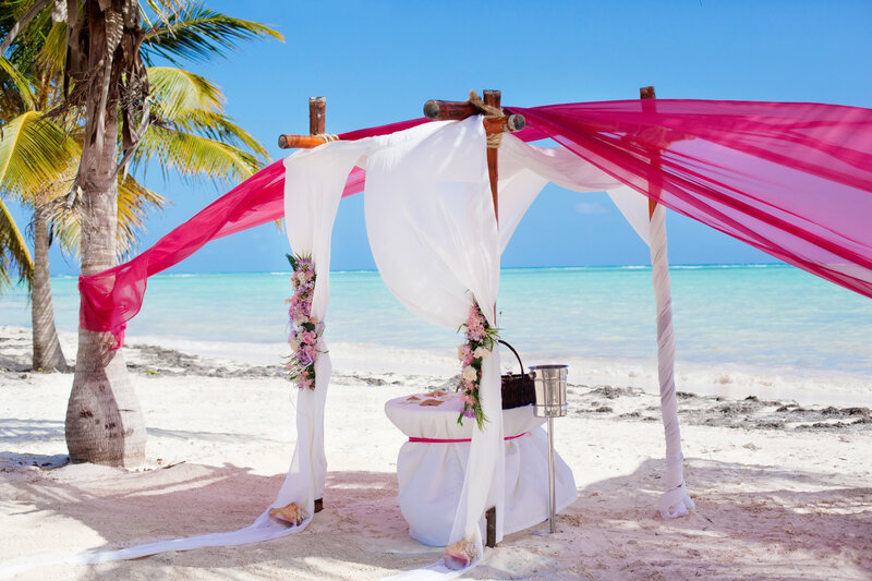 Beach Wedding Arch — White