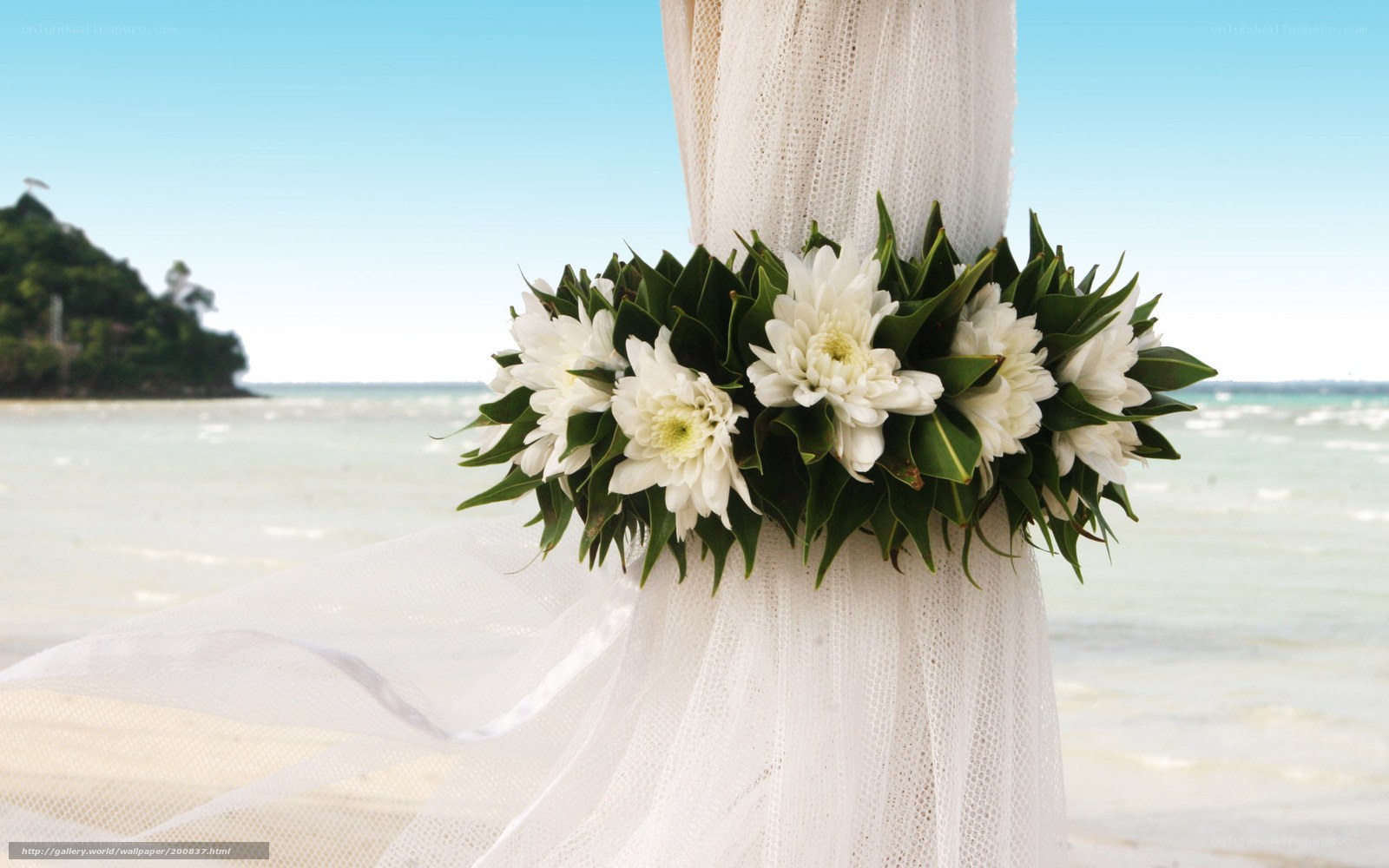 Beach wedding decoration