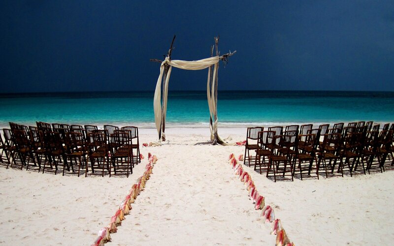 Beach Wedding Setup