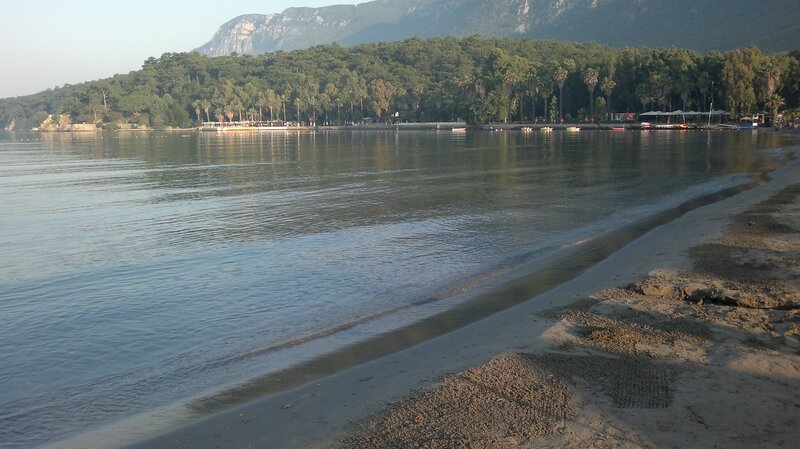 Beach with Calm Water — Blue, Serene