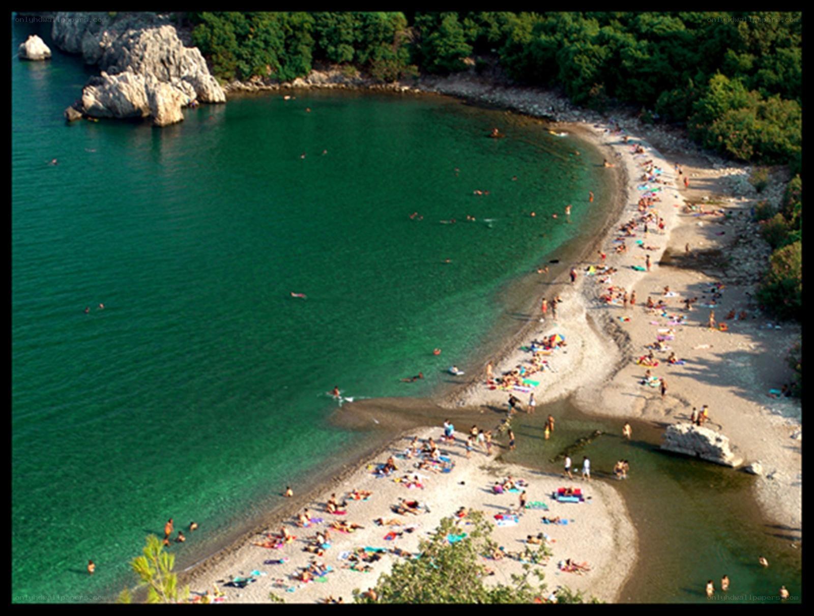 Beach with clear turquoise water