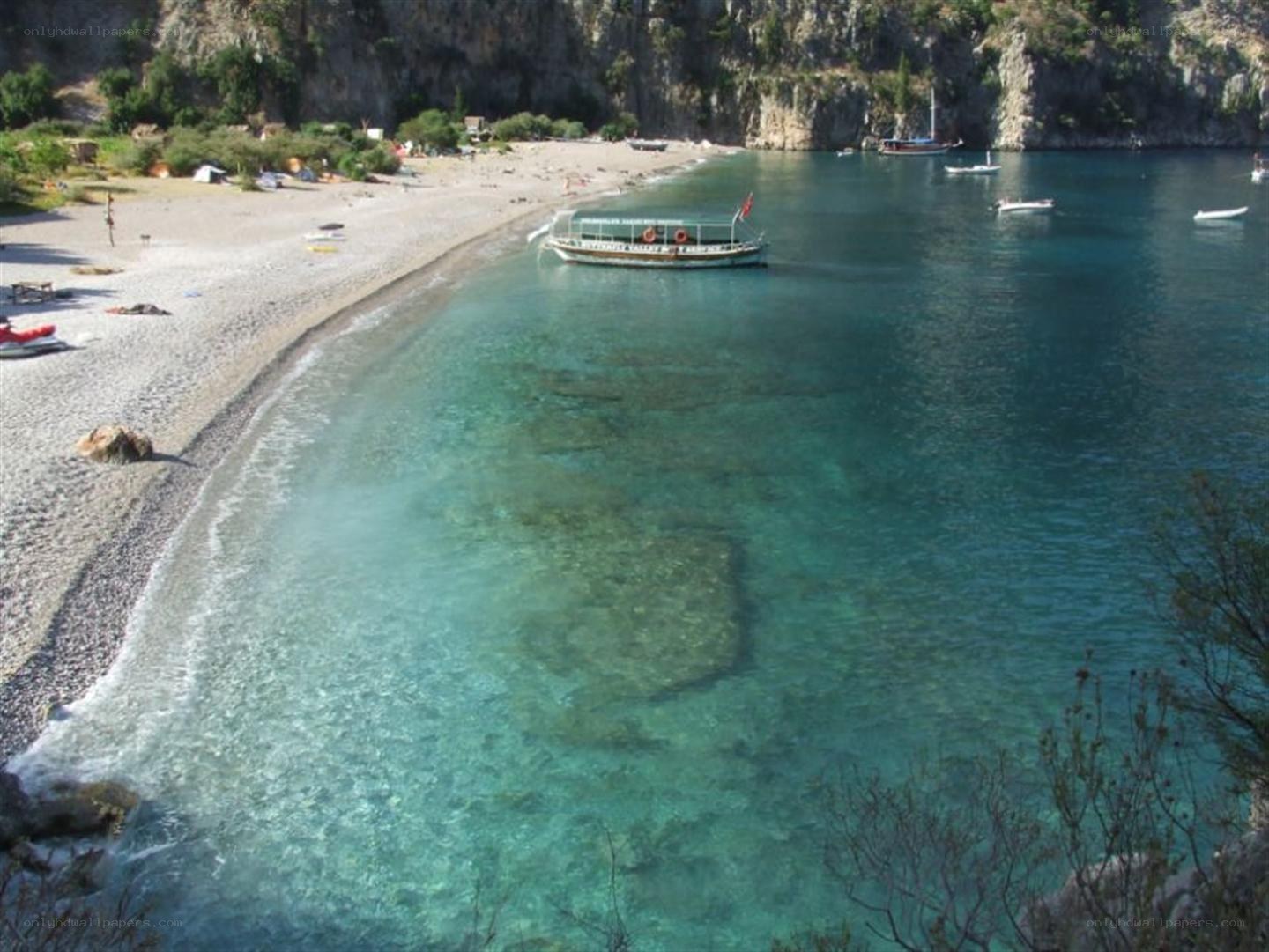 Beach with clear turquoise water