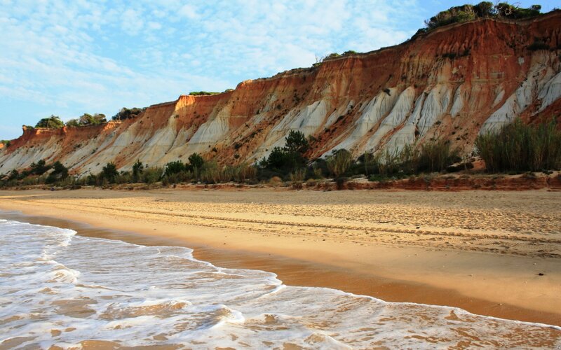 Beach with Cliffs — Brown