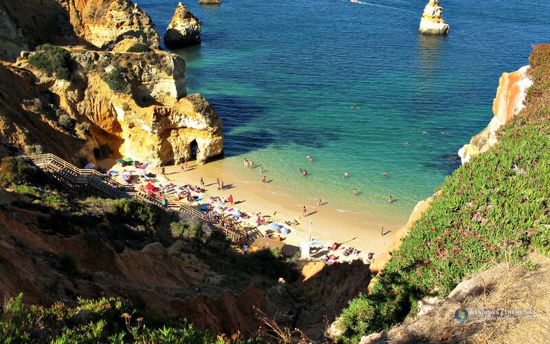 Beach with Cliffs