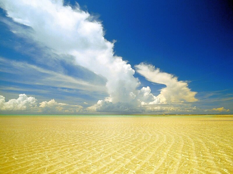 Beach with Clouds