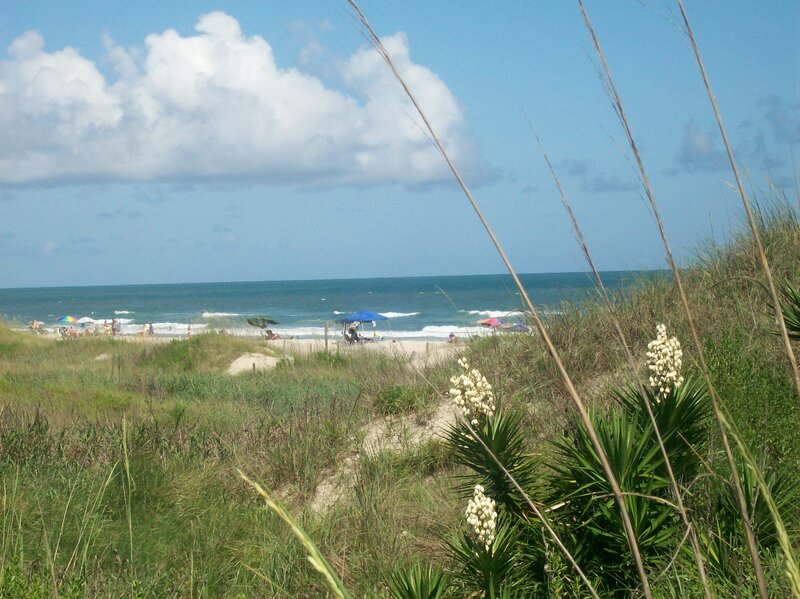 Beach with Dunes — Blue, Serene, Afternoon