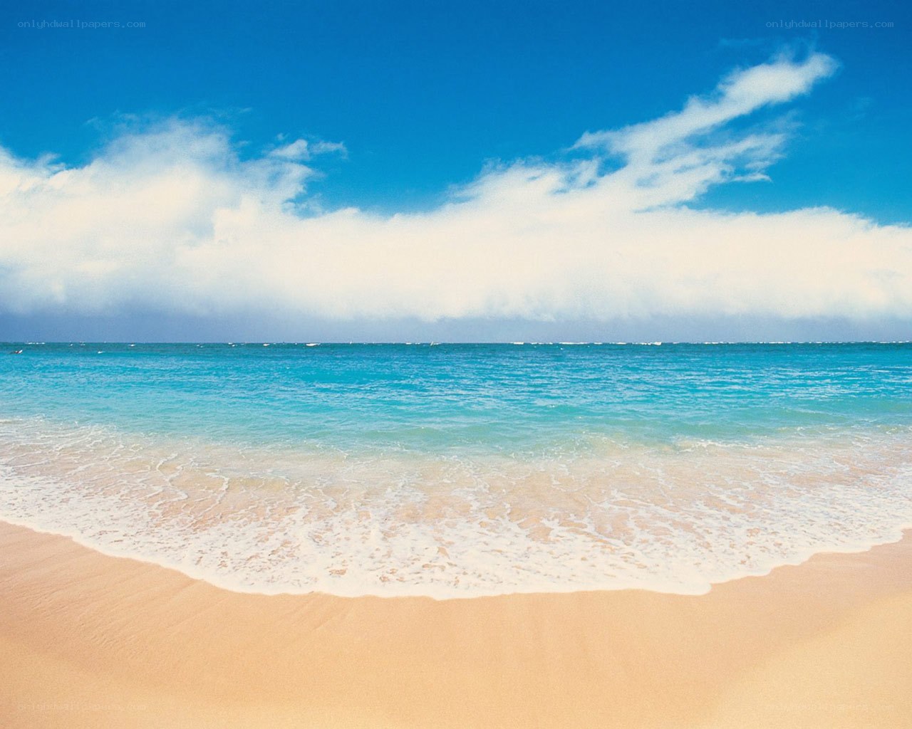 Beach with gentle waves